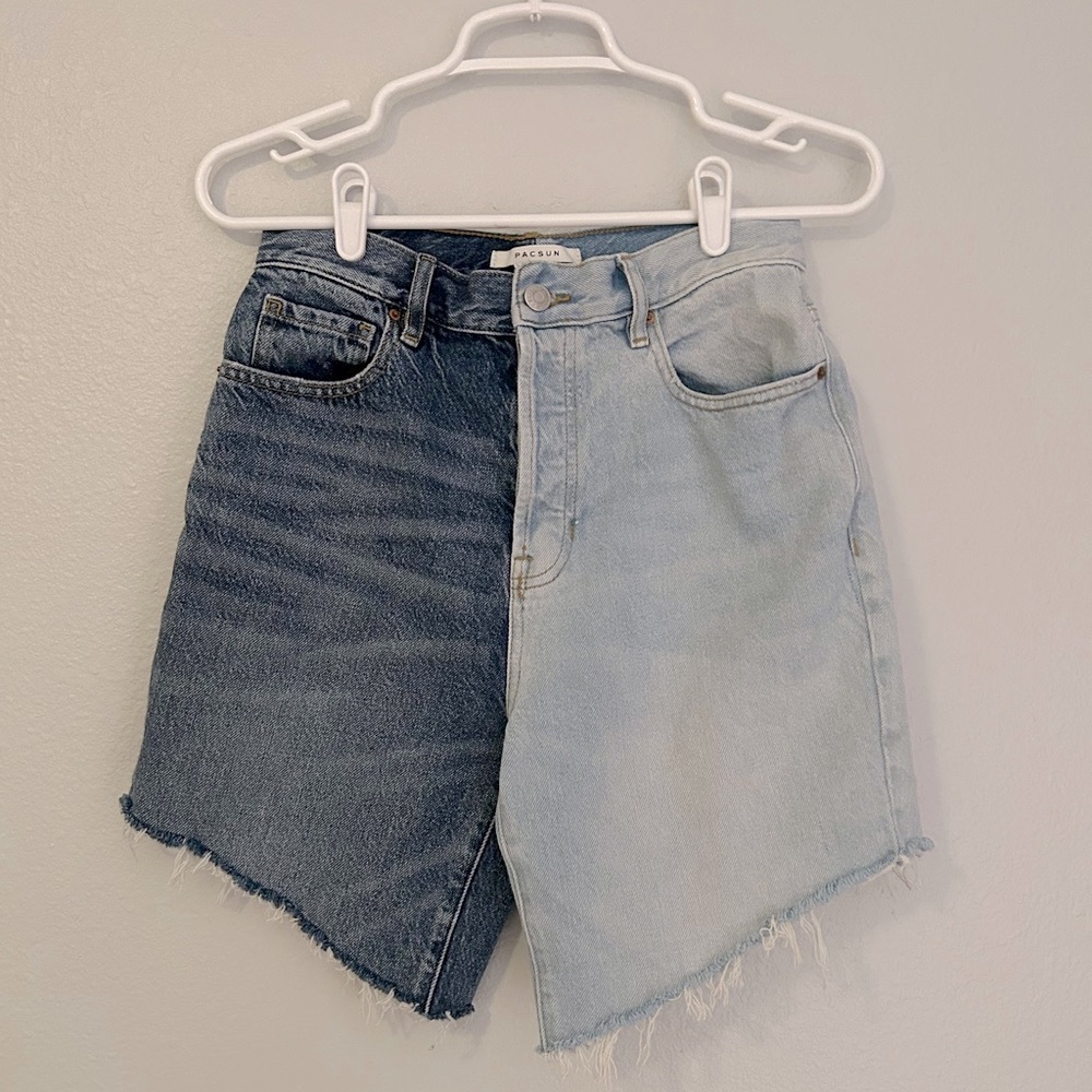 Pacsun Two-Tone Denim Shorts